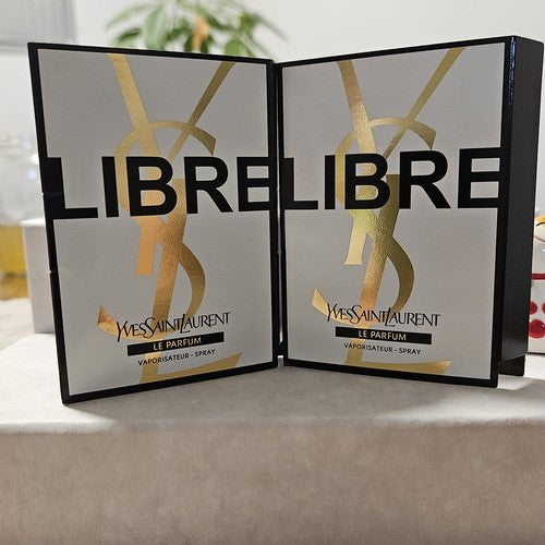 YSL Libre Le Parfum 1.2mL Sample Spray Vial x2 Authentic New with card