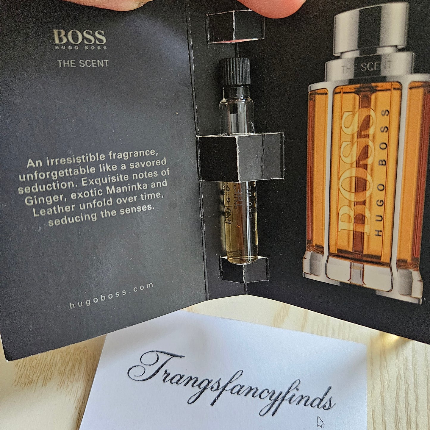Hugo Boss The Scent Men EDT Vial Sample Dabber 1.2mL x2 Authentic