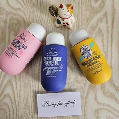 NWOB! Sol de Janeiro Body Wash Mini Set 90mL 62 68 59 Shower Gel Travel Size NEW