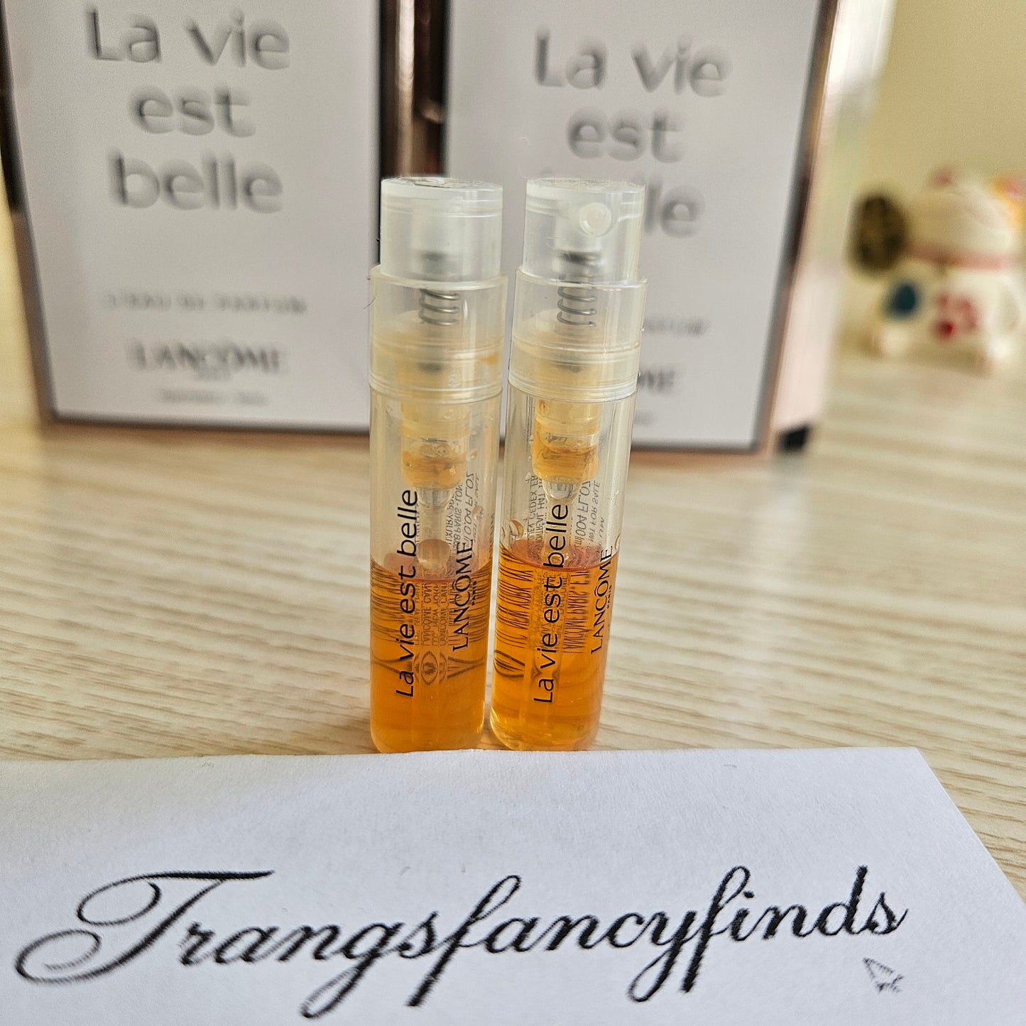 Lancôme La Vie Est Belle EDP Perfume Sample Vials 1.2mL x2 Authentic NEW