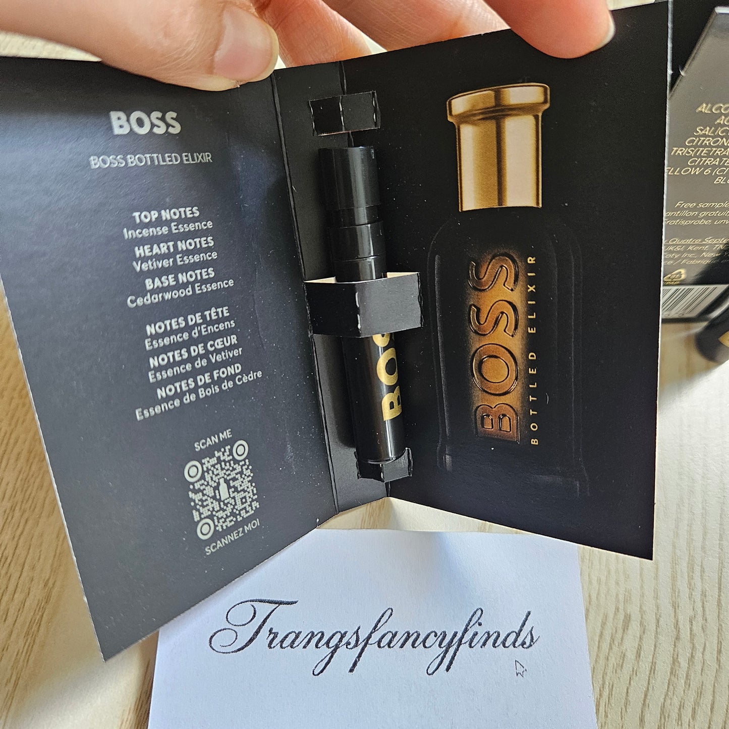 Hugo Boss Bottled Elixir Parfum Intense Sample Vial Spray 1.2mL x2 Authentic