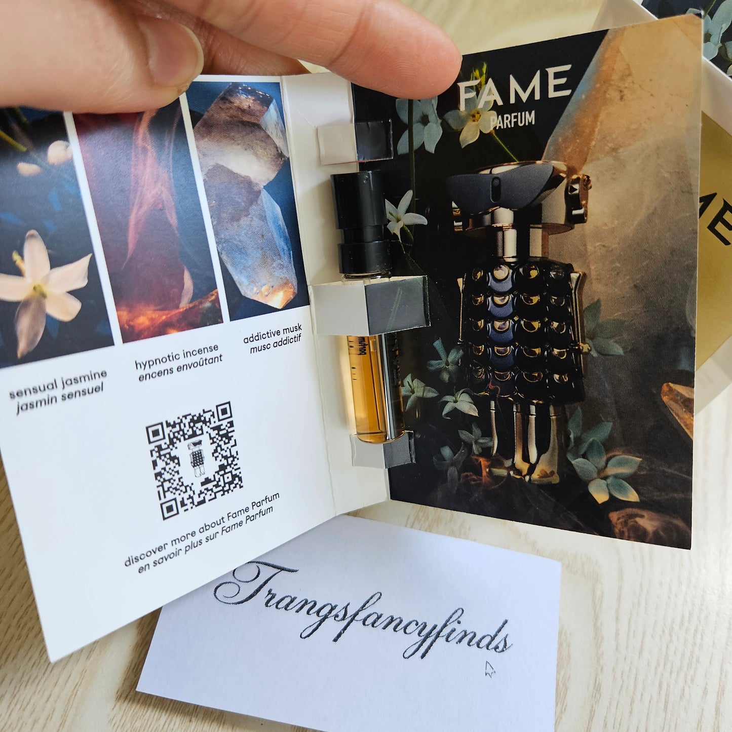 Paco Rabanne Fame Parfum 1.5mL Sample Spray Vial x2 Authentic Travel
