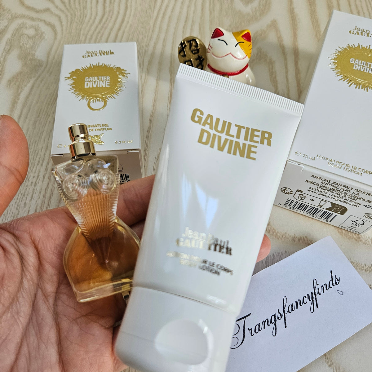Jean Paul Gaultier Divine Miniature EDP 6ml & Body Lotion 75ml Gift Set NIB