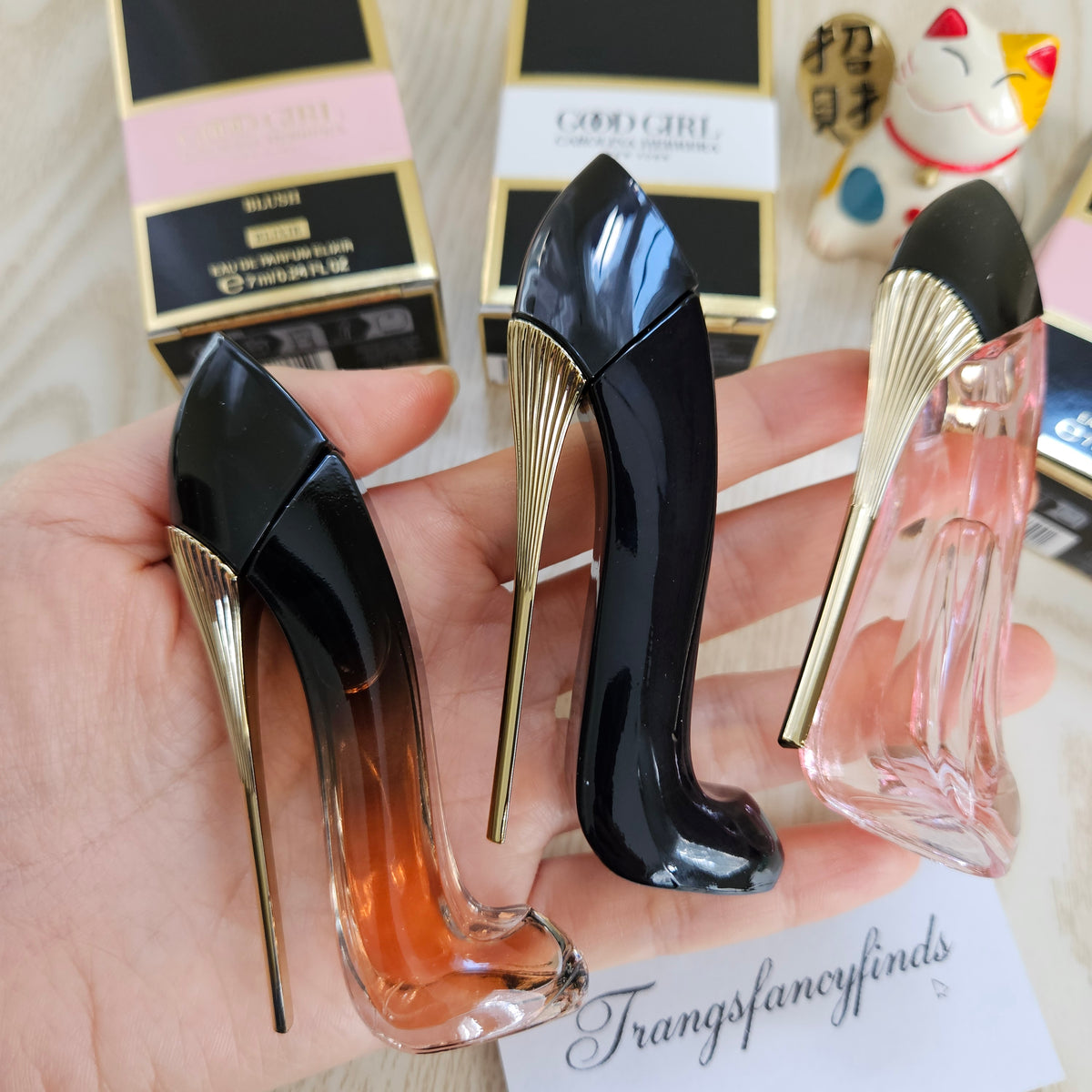 Carolina Herrera Good Girl Mini Set 3pc EDP Blush Elixir 7ml Dabber NIB
