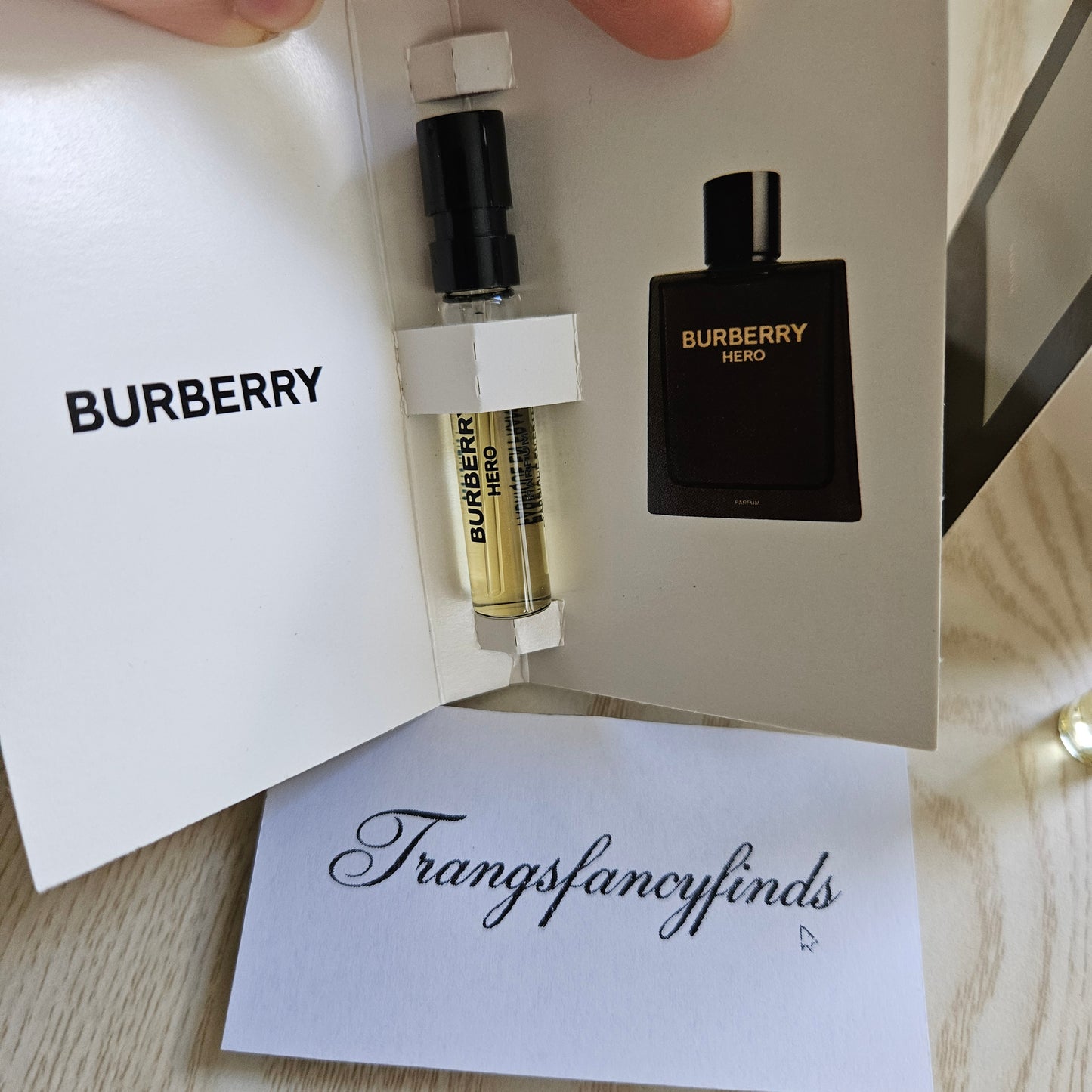 Burberry Hero Parfum 1.5mL Sample Vial Spray x2 Authentic Men new
