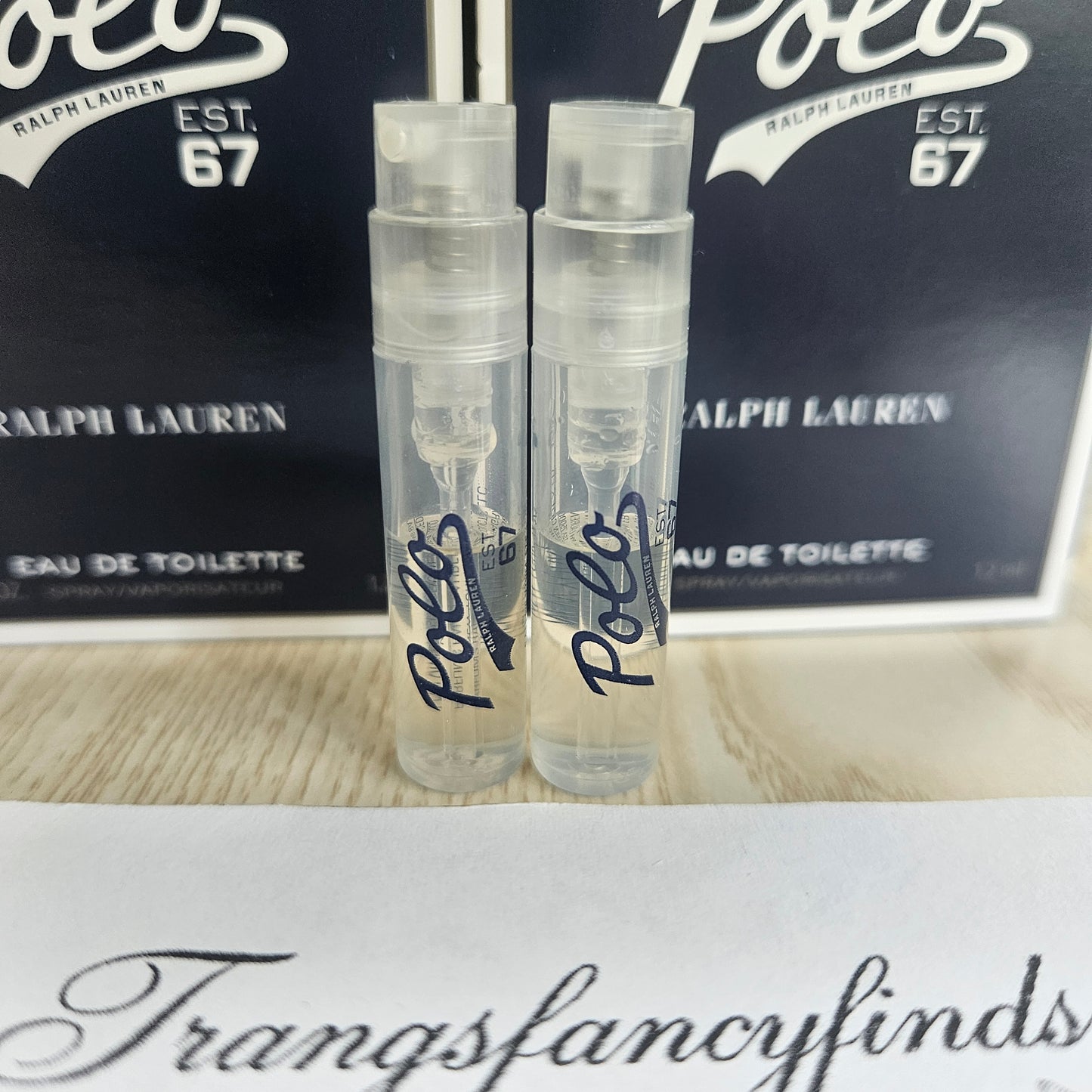 Ralph Lauren Polo Est. 67 EDT 1.2ml Sample Vial Spray x2 Men's Fragrance