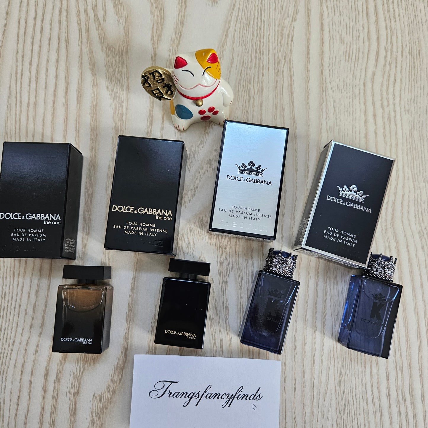 Dolce & Gabbana Mini Fragrance Set 4pc The One EDP Intense K EDP 5ml Dabber New