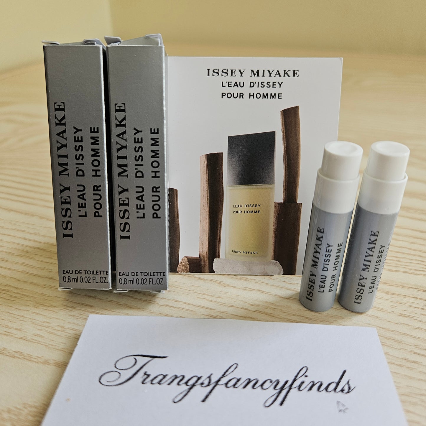 Issey Miyake L'Eau d'Issey Pour Homme EDT Sample Vials x2 0.8mL Authentic