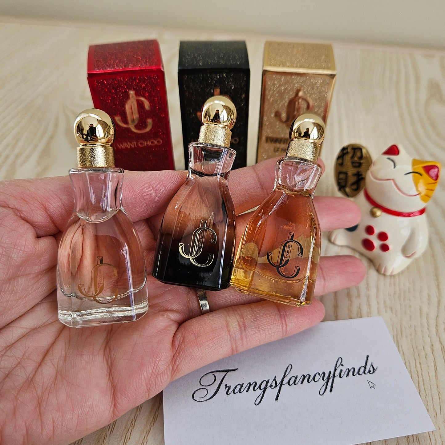 Jimmy Choo I Want Choo Mini Perfume Set 3pc EDP Forever Le Parfum 4.5ml Each