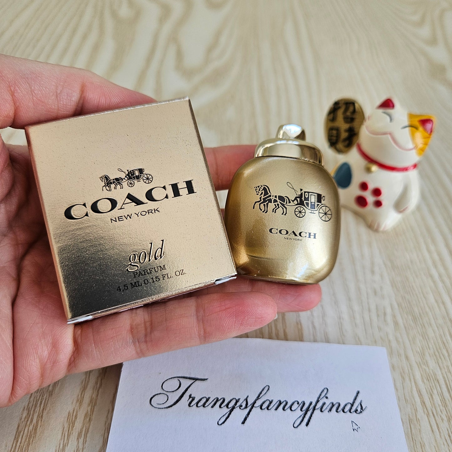 Coach New York Gold Parfum 4.5mL 0.15oz Mini Miniature NIB Women