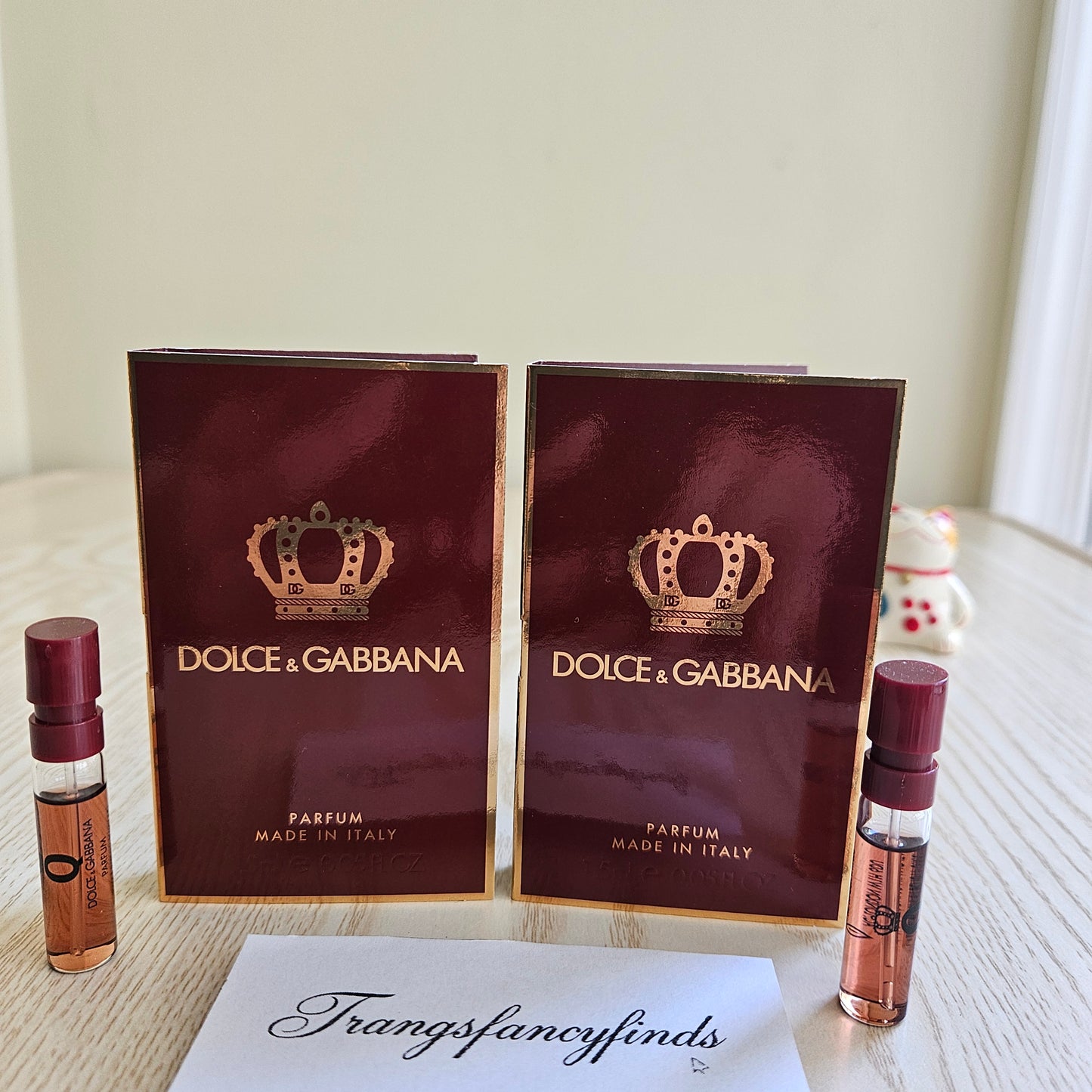 Dolce & Gabbana Q Parfum Authentic Vial Sample 1.5mL x2 NEW