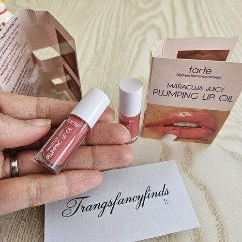 Tarte Maracuja Juicy Plumping Lip Oil Mini Rose 0.5mL NIB Lot of 2