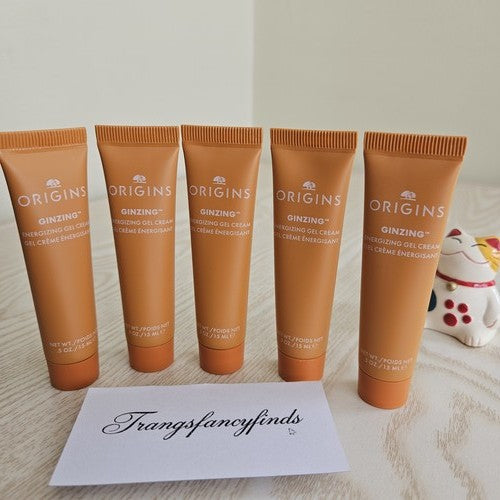 Origins GinZing Energizing Gel Cream 15mL Mini Travel Size Lot of 5 New