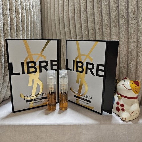 YSL Libre Le Parfum 1.2mL Sample Spray Vial x2 Authentic New with card