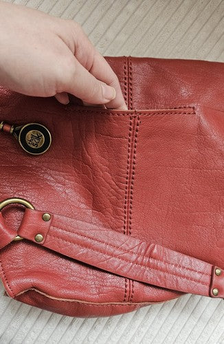 The Sak _ Cute Red Leather  Purse Handbag