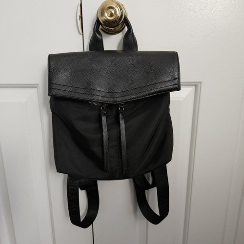 Botkier Black Backpack NewYork Trigger Mini Nylon Leather Great Condition Size S