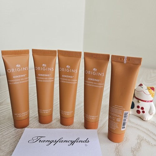 Origins GinZing Energizing Gel Cream 15mL Mini Travel Size Lot of 5 New