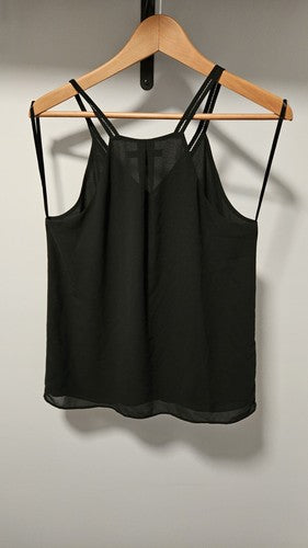 Naked Zebra Black Double Strap Camisole – Women’s Small