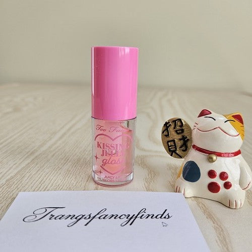 Too Faced Kissing Jelly Lip Gloss Oil Pink Sherbet 4.5mL NWOB Authentic