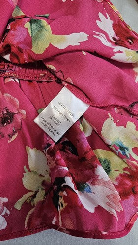 Carolina Belle Blouse Top Shirt Women's Size S Smocked Smocking Detailing