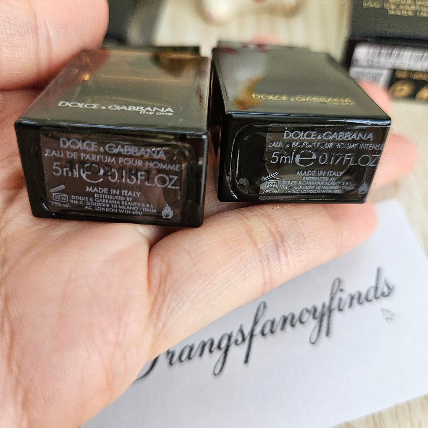 Dolce & Gabbana The One Pour Homme EDP & EDP Intense Mini Set 2pc Dabber New