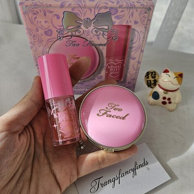 NIB! Too Faced Blush & Lip Gloss Set Limited Edition Dream A Little Dream NEW
