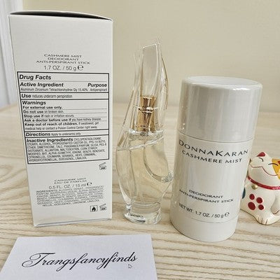 NIB!Donna Karan Cashmere Mist Discovery Set EDP Spray + Deodorant Stick Gift Set
