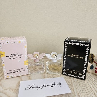 NIBMarc Jacobs Daisy Mini Perfume Set Daisy + Daisy Eau So Fresh 4ml EDT Lot NEW