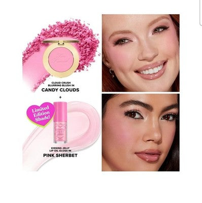 NIB! Too Faced Blush & Lip Gloss Set Limited Edition Dream A Little Dream NEW