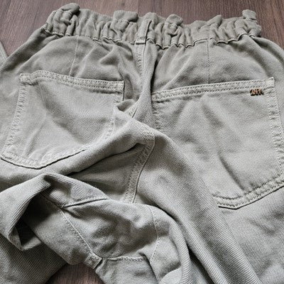 Zara Women's Green Corduroy Pants Trousers Size EUR 34