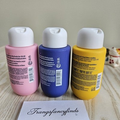 NWOB! Sol de Janeiro Body Wash Mini Set 90mL 62 68 59 Shower Gel Travel Size NEW