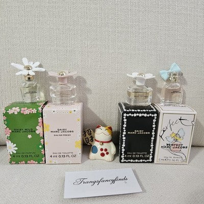 Marc Jacobs Mini Perfume Gift Set 4pc Daisy Eau So Fresh Wild Perfect Women’s Fr