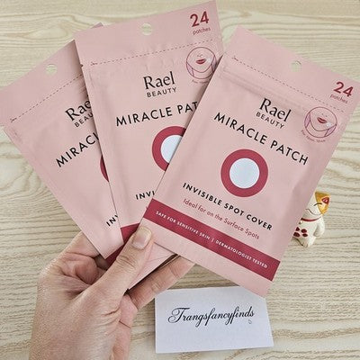 Rael Beauty Miracle Patch Invisible Spot Cover 24 Patches Each Lot x3 Acne Pim
