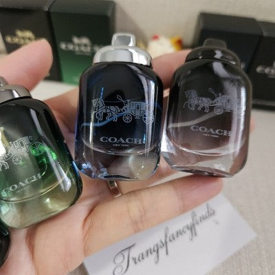 NIB! Coach Mens Fragrance  Mini  Set 4x 0.15 oz/ 4.5ml each_ Dabber Authentic