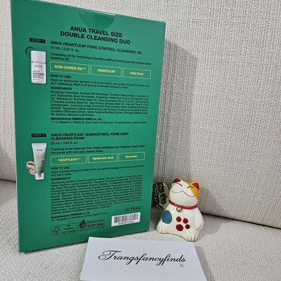 Sealed! Anua-Double Cleansing Duo Set Cleansing Oil &Foam TRAVEL SIZE EXP 2027