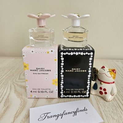 NIBMarc Jacobs Daisy Mini Perfume Set Daisy + Daisy Eau So Fresh 4ml EDT Lot NEW