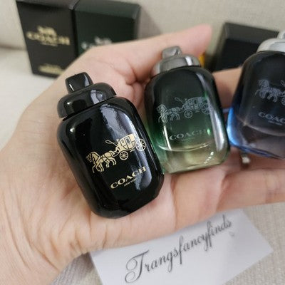 NIB! Coach Mens Fragrance  Mini  Set 4x 0.15 oz/ 4.5ml each_ Dabber Authentic
