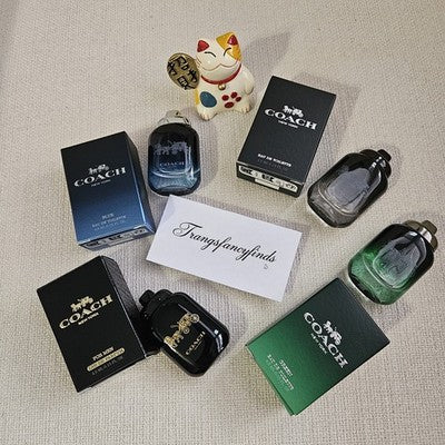 NIB! Coach Mens Fragrance  Mini  Set 4x 0.15 oz/ 4.5ml each_ Dabber Authentic