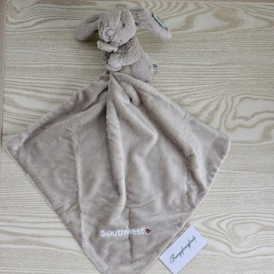 New!Jellycat Southwest Bunny Security Blanket Lovey / Baby Comforter/ Soother