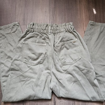 Zara Women's Green Corduroy Pants Trousers Size EUR 34