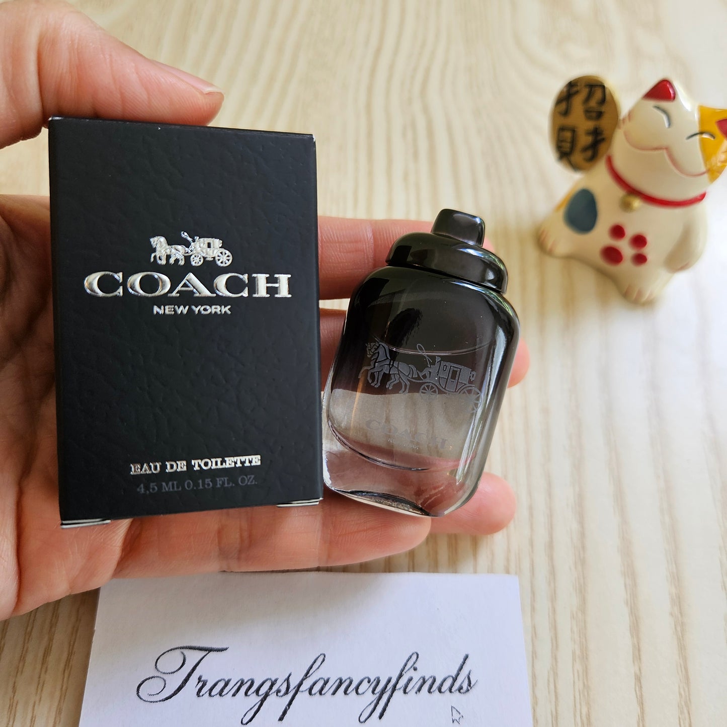 Coach New York Men Eau de Toilette EDT 4.5mL 0.15oz Mini Dabber Miniature NIB