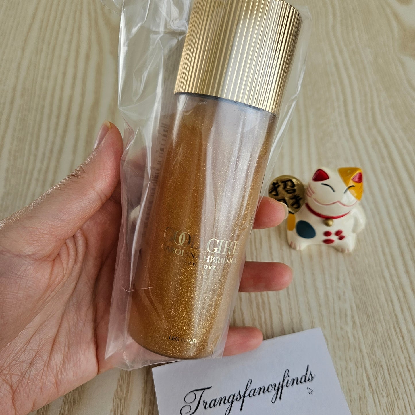 Carolina Herrera Good Girl LEG ELIXIR Body Oil 100ml New Sealed Gold Shimmer