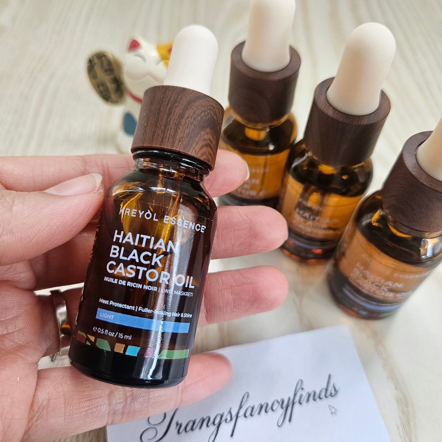 Kreyol Essence Haitian Black Castor Oil Light Hair Oil 0.5oz 15ml Lot of 4