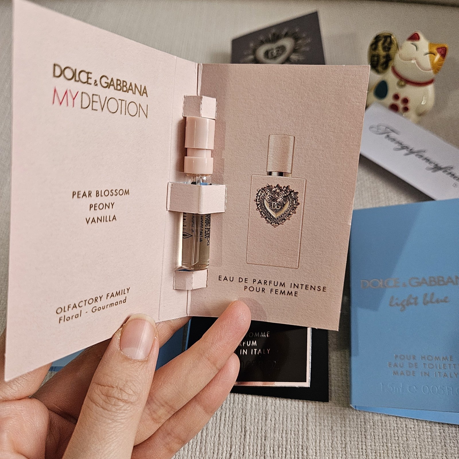 Dolce & Gabbana Fragrance Sample Lot | 5 Carded Samples | New | 1.5 ml Each