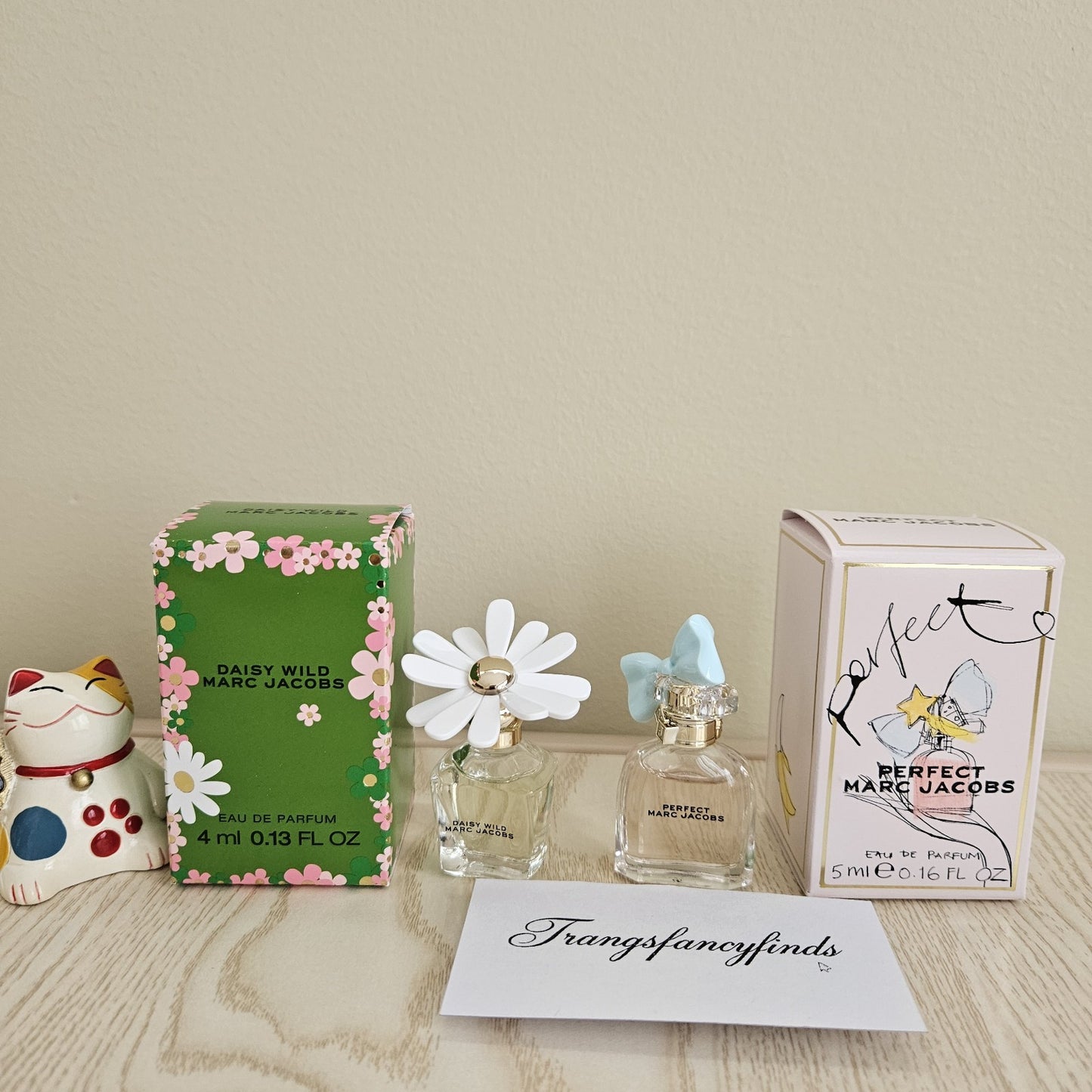 NIB! Marc Jacobs Mini Perfume Set Daisy Wild 4ml + Perfect 5ml Eau de Parfum NEW