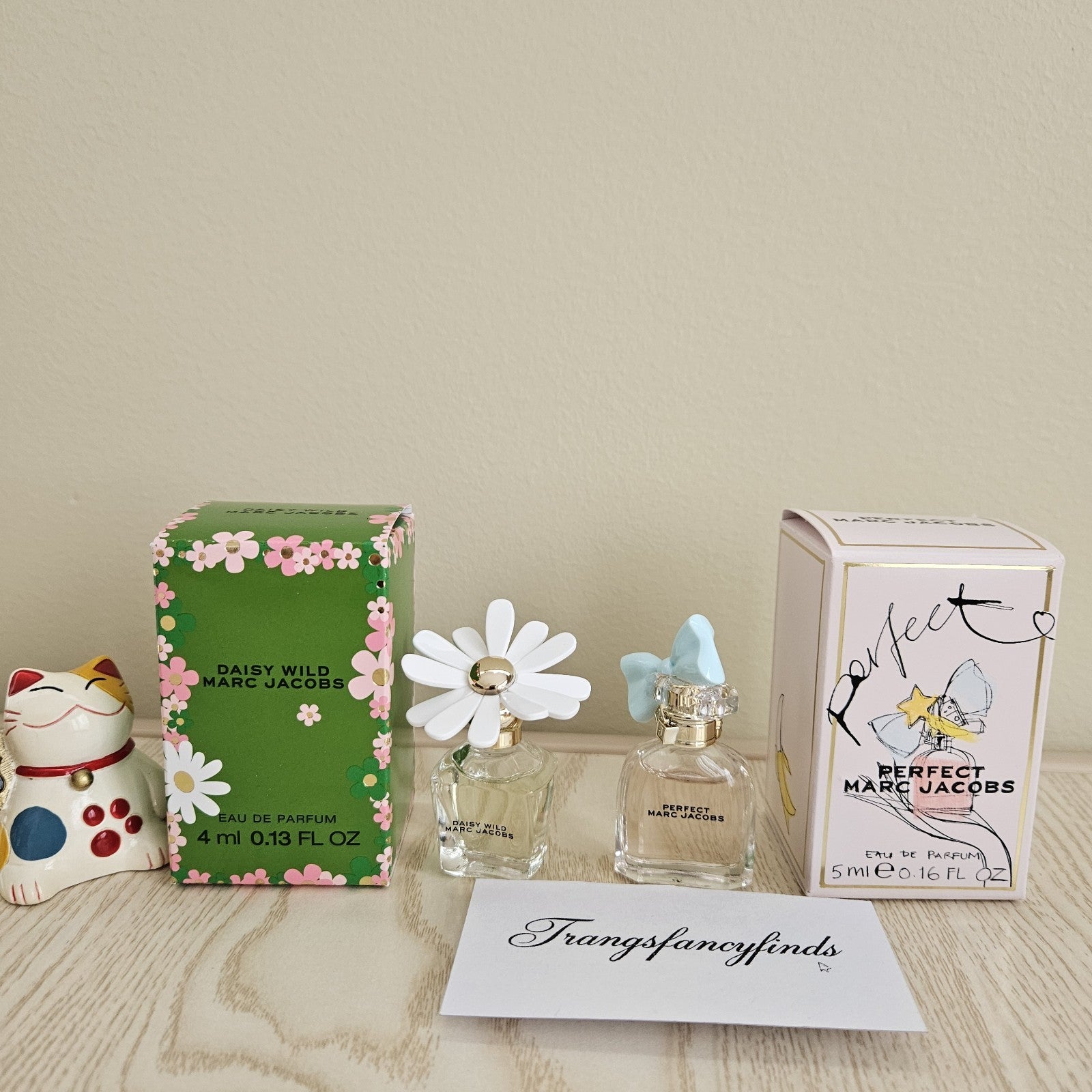 NIB! Marc Jacobs Mini Perfume Set Daisy Wild 4ml + Perfect 5ml Eau de Parfum NEW