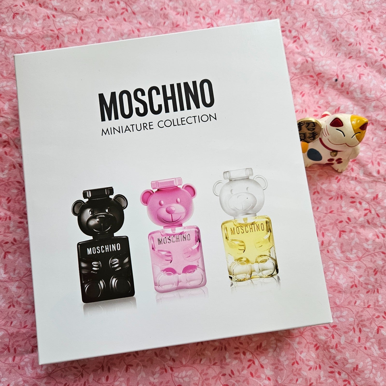 NIB & SEALED ! Moschino Toy Mini Gift Set ,collectible teddy bear-shaped bottles