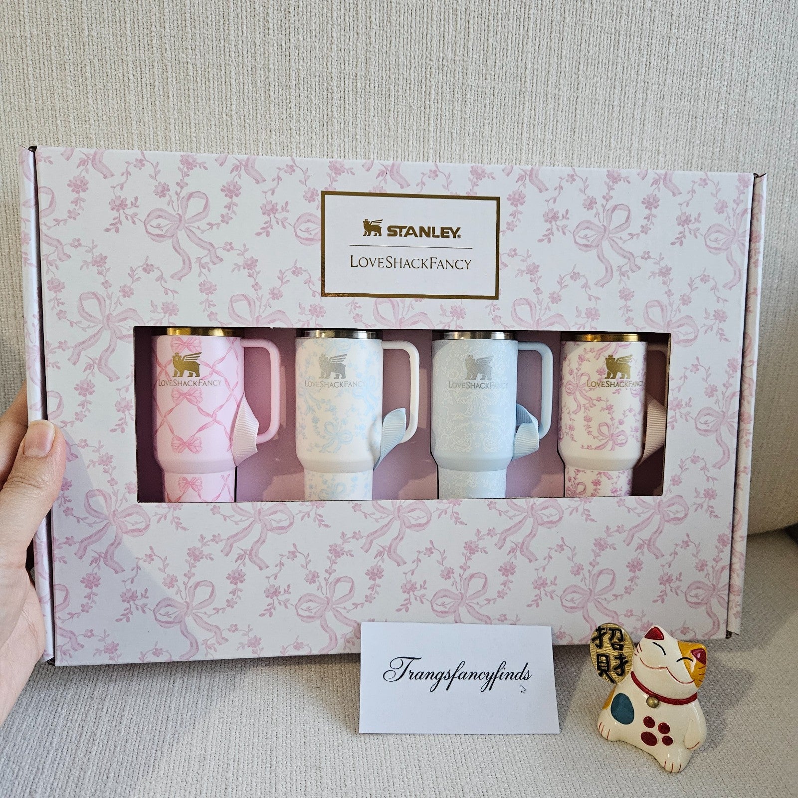 NIB! Stanley x LoveShackFancy2025– Limited Edition Quencher ProTour Ornament Set