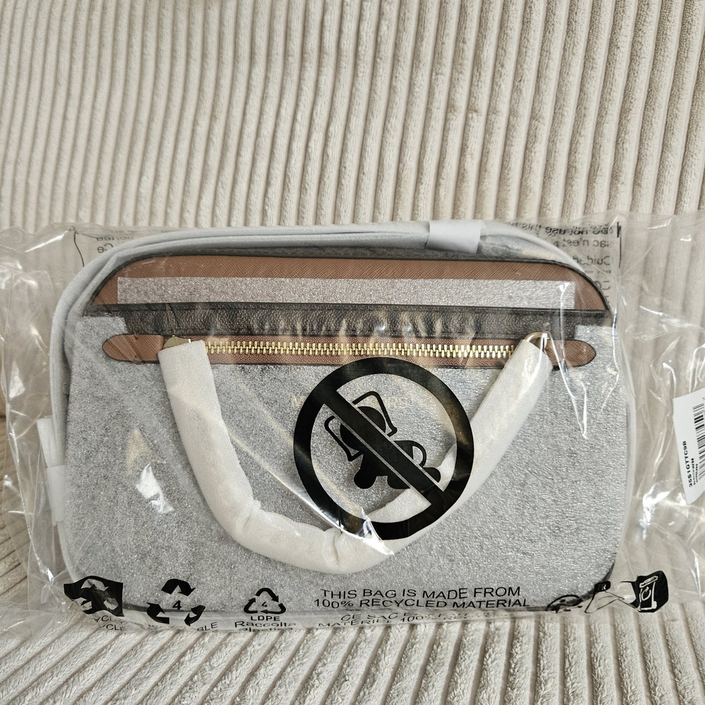 NWT! Brown Jet Set Large Logo Crossbody Bag - Michael Kors- authentic - NEW