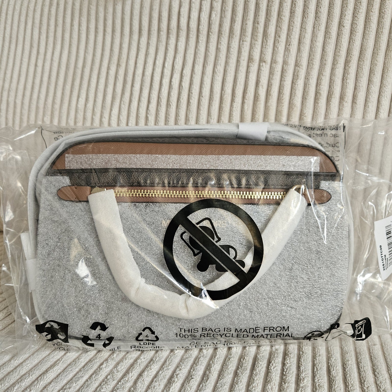 NWT! Brown Jet Set Large Logo Crossbody Bag - Michael Kors- authentic - NEW
